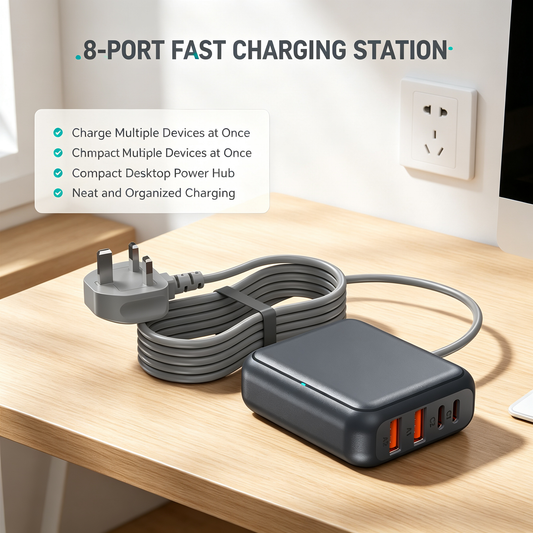 8-Port Fast Charging Station