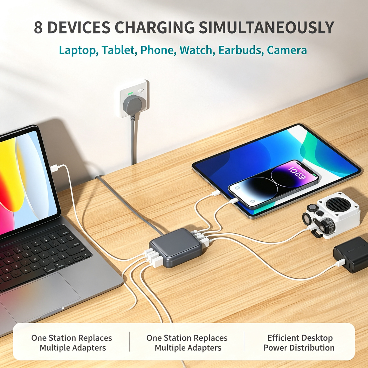 8-Port Fast Charging Station