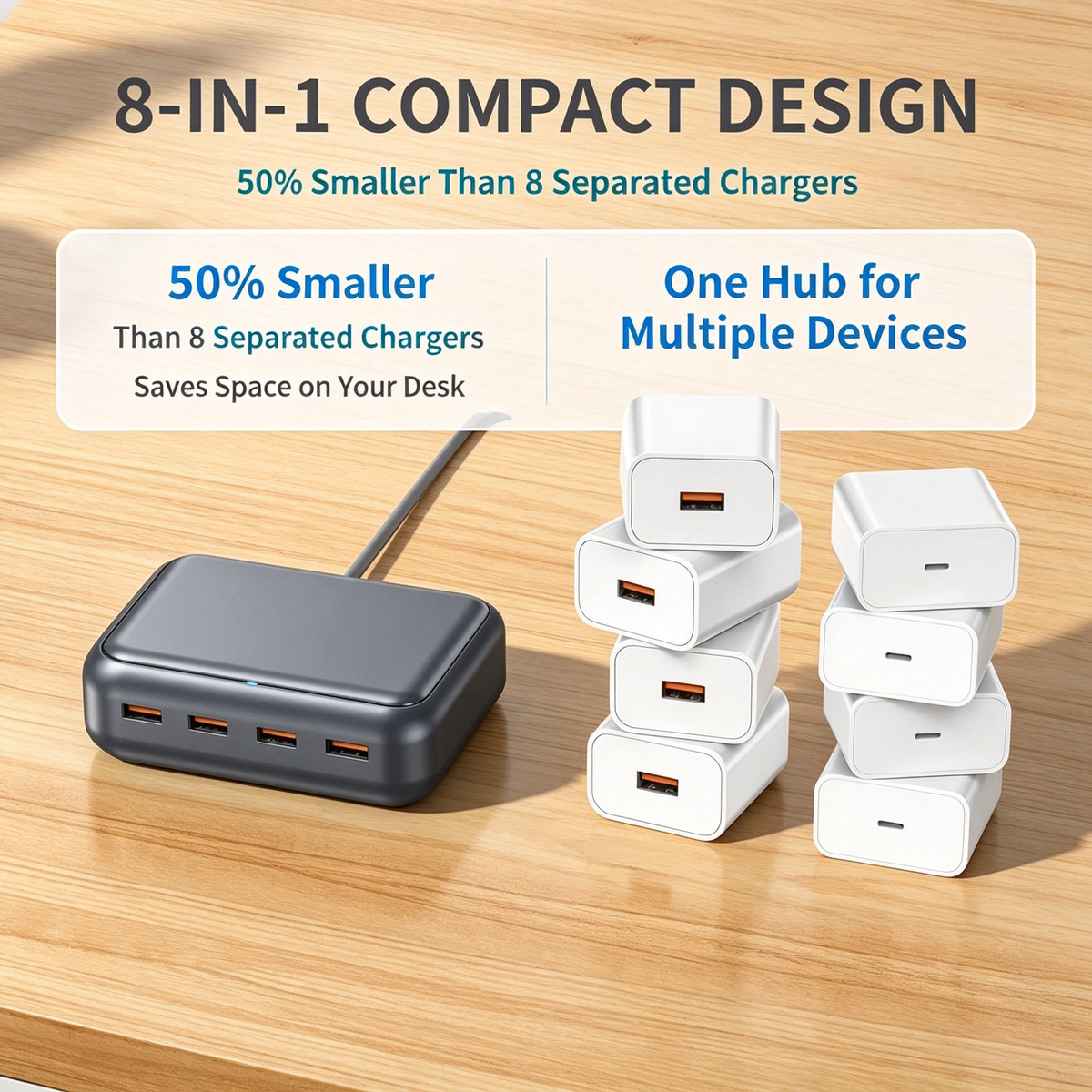8-Port Fast Charging Station